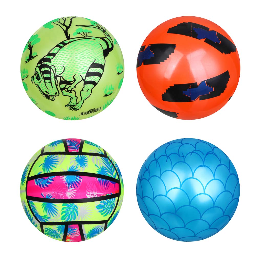 Мяч детский "Веселое настроение", d23см, ПВХ (4диз) (12/480)