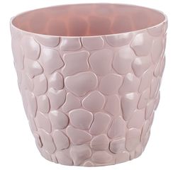 Кашпо "Камни" d=220мм 4,8л Чайная роза (1/20)