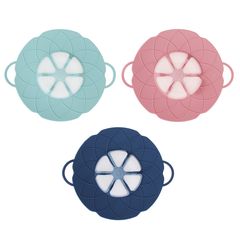 Крышка-невыкипайка d26см силикон (4цв) (1/6/60)