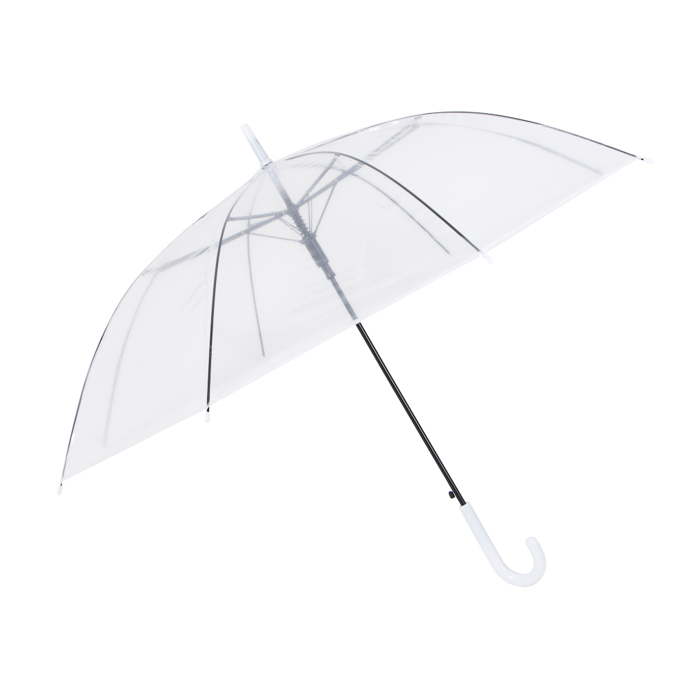 Зонт-трость, прозрачный, металл, пластик, ПВХ, d94см, 8 спиц (4/4)