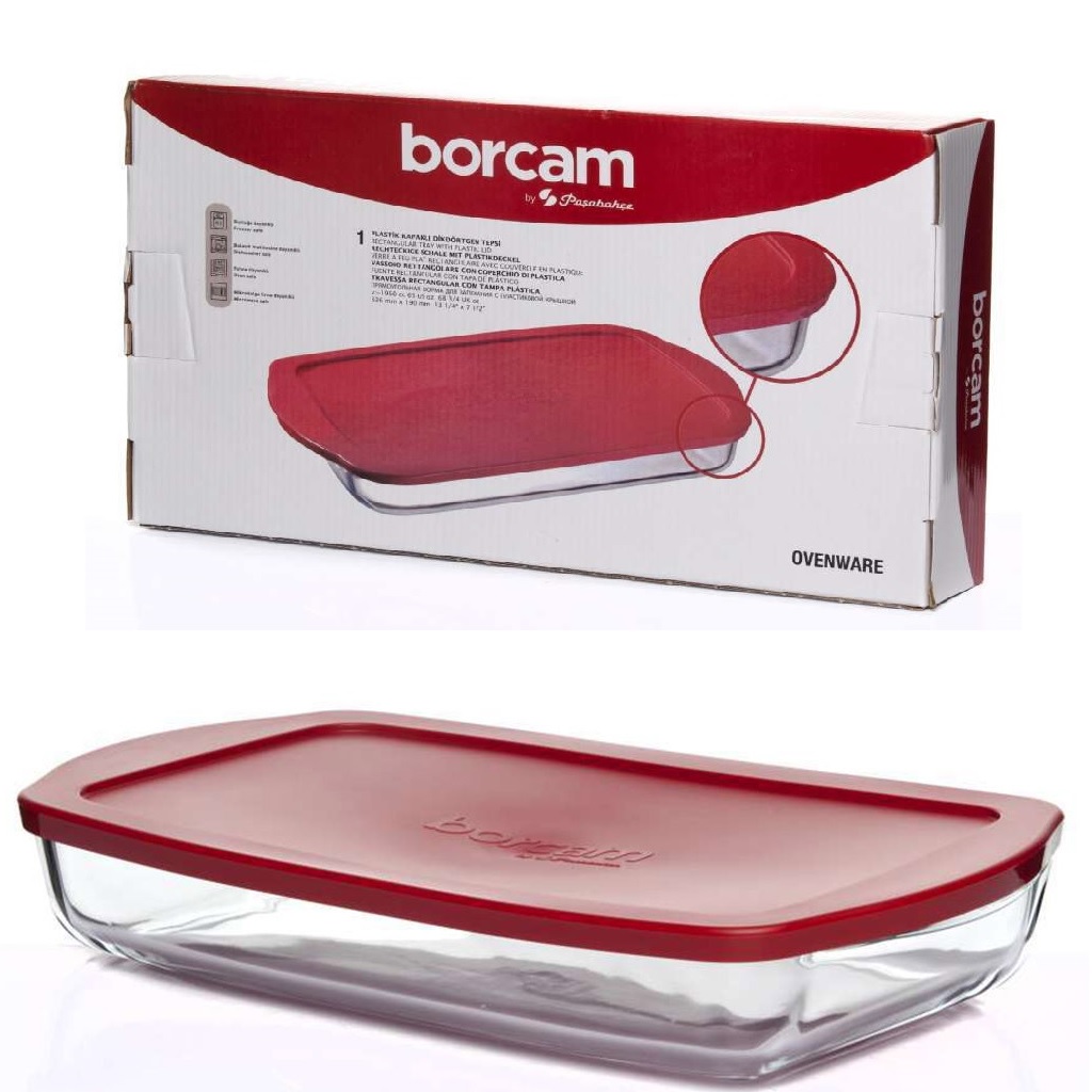 Форма Borcam 2000мл 336*195мм пластик./кр (жаропроч,стекло) (1/4)