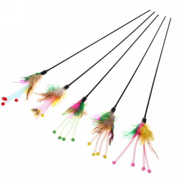 Игрушка д/кошки на палочке "Пушистик" 60см(1/1)