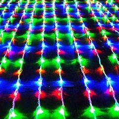 Гирлянда электр. Водопад 1,2*2м, 192LED 8 нитей мультицвет 8 реж, 220В СНОУ БУМ (1/50)