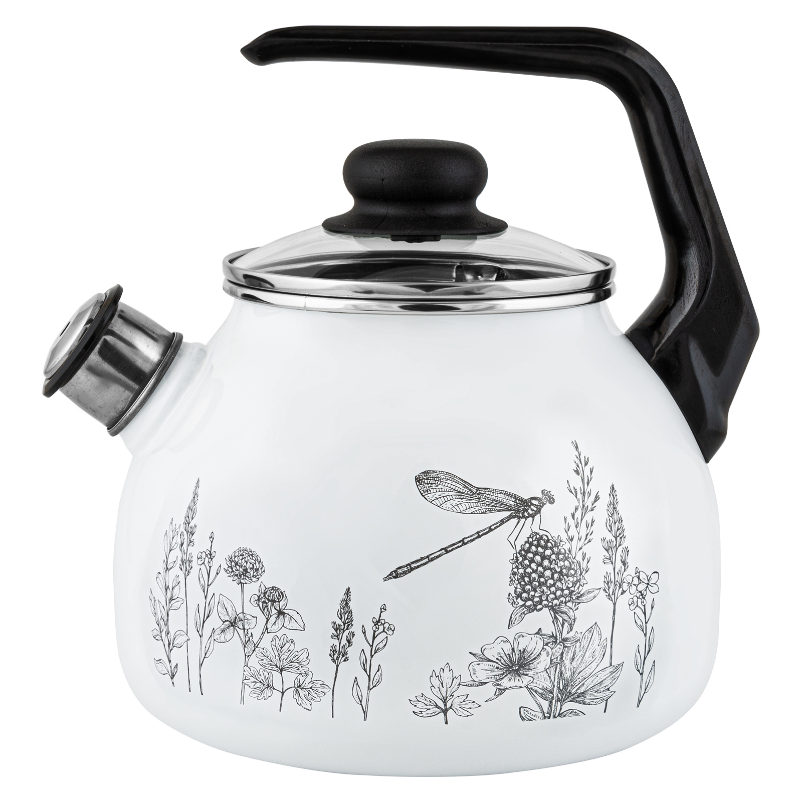 Чайник 3,0л со св. FLORA-2 ТМ Appetite,металл. (1/4)