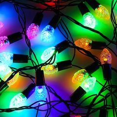 Гирлянда электр. "Шишки" 10 м, 100LED, 8реж.,мульти ПВХ провод 220В СНОУ БУМ (1/50)