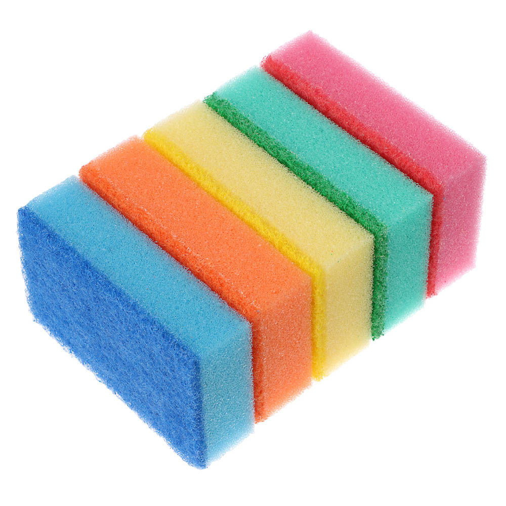 Набор губок для посуды  5шт VETTA "Премиум" 9,6*6,5*3см (36/36)