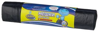 Мешки для мусора с завязками 35л,10шт., повыш.просн.(30)
