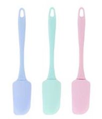 Лопатка кулинарная 24*5*0,8см (3в) (силикон) (1/600)