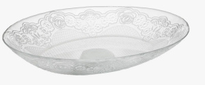 Тарелка Lacy 224*290мм стекло(12)