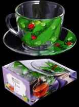 Набор подарочный  4пр "Дуэт" Живая природа. Зеленый лист (1/6)