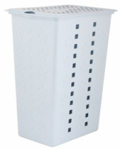 Корзина для белья 30л "Виолетта" (голубой) пласт.(6)