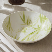 Тарелка 20см суповая DIWALI HERBELLE GREEN (ударопр.стекло) (6/24)