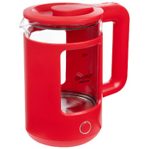 Чайник 1,5л ENERGY E-256 красный (стекло) (1)