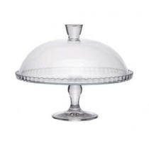 Блюдо для торта Patisserie 322мм на ножке с/кр стекло(1/2)