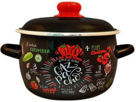Кастрюля 5,5л Appetite Gazpacho сфер эмаль (1/4)