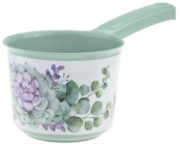 Ковш 1,0л ДЕКО Каменная роза пласт.(1/15)