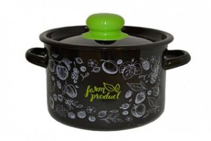 Кастрюля 1,5л Appetite Berry эмаль (1/8)