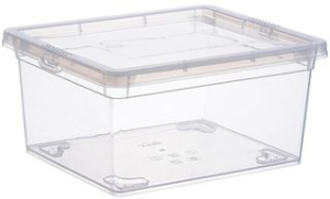 Ящик  2,0л 190*160*90мм Прозрачный пласт.(1/10)