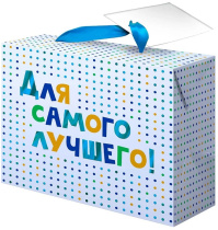 Бумажный пакет 22,5х13,5х20см д/сувенирной продукции (12/288)