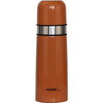 Термос 0,5л вакуум.кноп , двойные стенки,цветн корпус (нжс) (12)