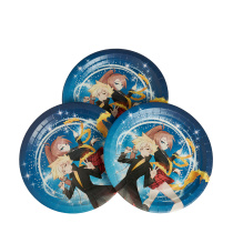 Набор бумажных тарелок 6шт, аниме, 18см ВСЁГАЗИН (10/96)