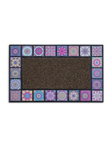 Коврик придверный 76x45см MOSAIC QUADRO фиолетовый (резина,полиэст.полипр.)(1/3)