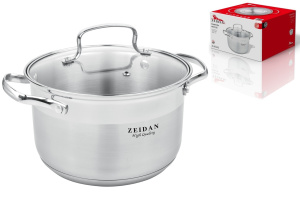 Кастрюля 2,1л,нжс, 5-ти слойное капсул.дно,ст/кр,шкала литража, п/у (6)