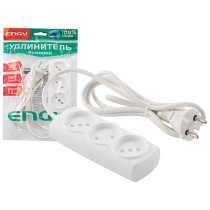 Удлинитель 1,7м/3роз. (ПВС 2х0,75)  ENGY "Премиум"(1/50)