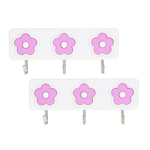 Крючки 2 планки по 3шт "Веселый Роджер"(2диз) металл,пластик (1/10/200)