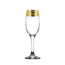 Набор - Бокалы для шампанского 6 шт. с узором "Греческий узор" стекло(1/4)