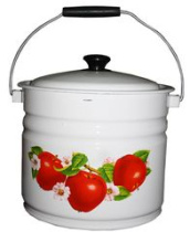 Ведро 10л с/кр с/дек СА (белая) (2)