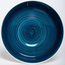 Миска 1690мл 230мм аэрография ВЕЧЕРНИЙ БРИЗ (кер)(6/24)