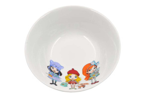 Салатник 360 мл Круглый Девочки (фарфор) , р.1799 (40)