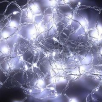Гирлянда электр. Вьюн  9м, 100LED, белый мерцание, прозр провод, 220В СНОУ БУМ (1/100)