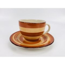 Пара чайная 220мл аэрография КАРАМЕЛЬ керам.(1/36)