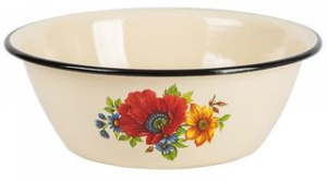 Миска 2,0л с/дек (слоновая) эмаль(1/12)