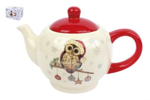 "Owl Christmas" Чайник 1000мл п/у керам.(1/12)