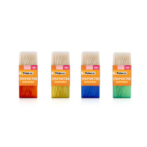 Зубочистки деревянные 100 шт в пластиковой баночке, 6см*2 (12/480)