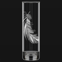 Ваза для цветов "Перо" высота 267 мм стекло (12)
