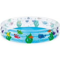 Бассейн 282л 152*30см круглый "Подводный мир", бортик - 3 кольца Bestway (51004) (1/6)