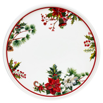 Блюдо "Зимнее волшебство" L20 W20 H2см (фарф.) (1/1/24)