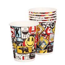 Набор бумажных стаканов Знаки яркие, в т/у пленке, 6 шт*250 мл (6/72)