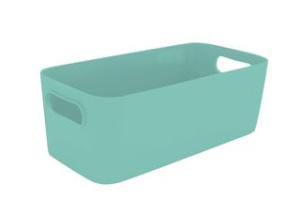 Корзина для хранения 23*15,5*12, 3,5л голубая,пласт. (1/13)