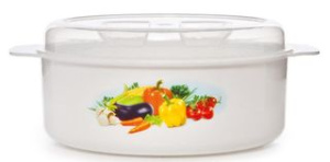 Кастрюля для СВЧ 1,2л пласт.(1/12)