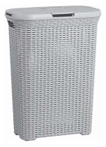 Корзина для белья STYLE серая 40л (4шт) 