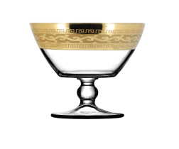 Ваза на ножке с узором "Версаль" стекло (1/6)