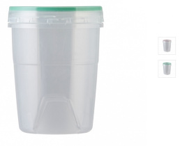 Банка "Премиум" 0,6л с герметичной крышкой пласт.(32)