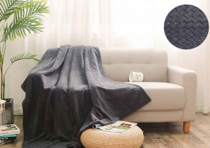 Плед Велсофт Жаккард Премиум евро ( 100% полиэстер. Размер: 200х220)(1/10)