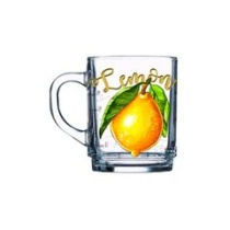 Кружка 200мл "Green tea" Полезный лимон стекло(20/1320)
