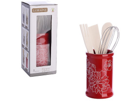Подставка для стол приб 5пр "Красный узор-2" LR доломит(36)